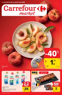 Voorbeeld van Carrefour market folder semaine 32 van winkel Carrefour market geldig vanaf 05/08/2026