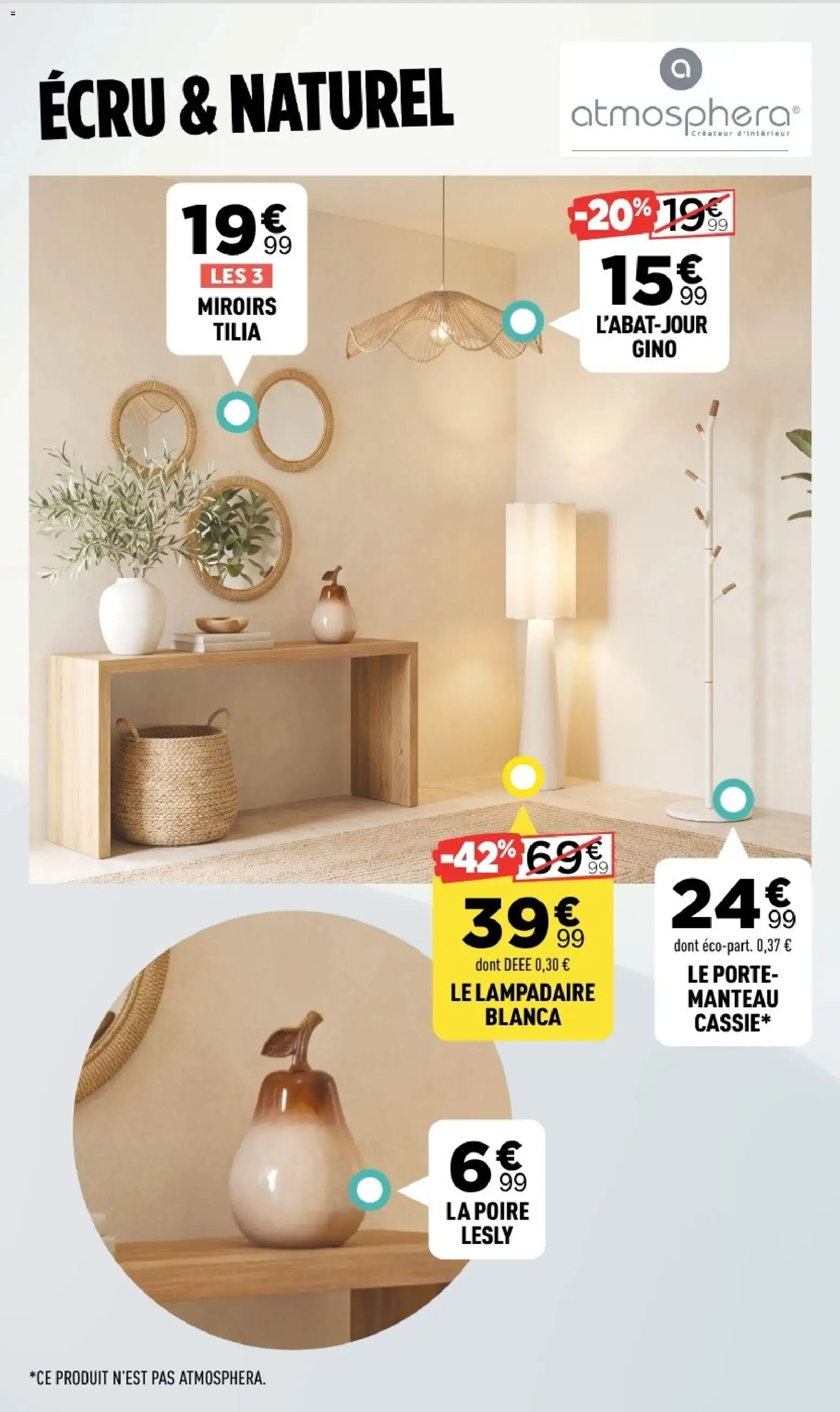 Prévisualisation de Centrakor catalogue du magasin Centrakor formulaire valide 19/10/2026 - Manteau, Lampadaire, Porte, Poire