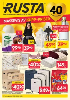 Forhåndsvis Rusta kundeavis fra butikk Rusta gyldig fra 19/10/2026