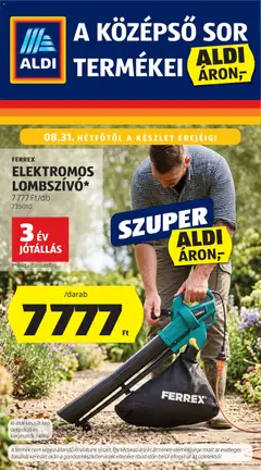 Aldi - Aldi Középső sor termékei megtekintése, amely érvényes 2026.08.27.-től