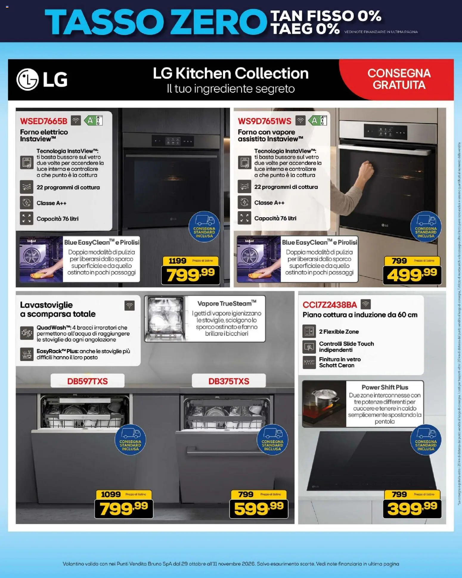 Anteprima dell'opuscolo BRUNO Black Friday dal negozio BRUNO valido da 29/10/2026 - Forno, Lavastoviglie, Piano cottura a induzione, Forno elettrico, Piano cottura