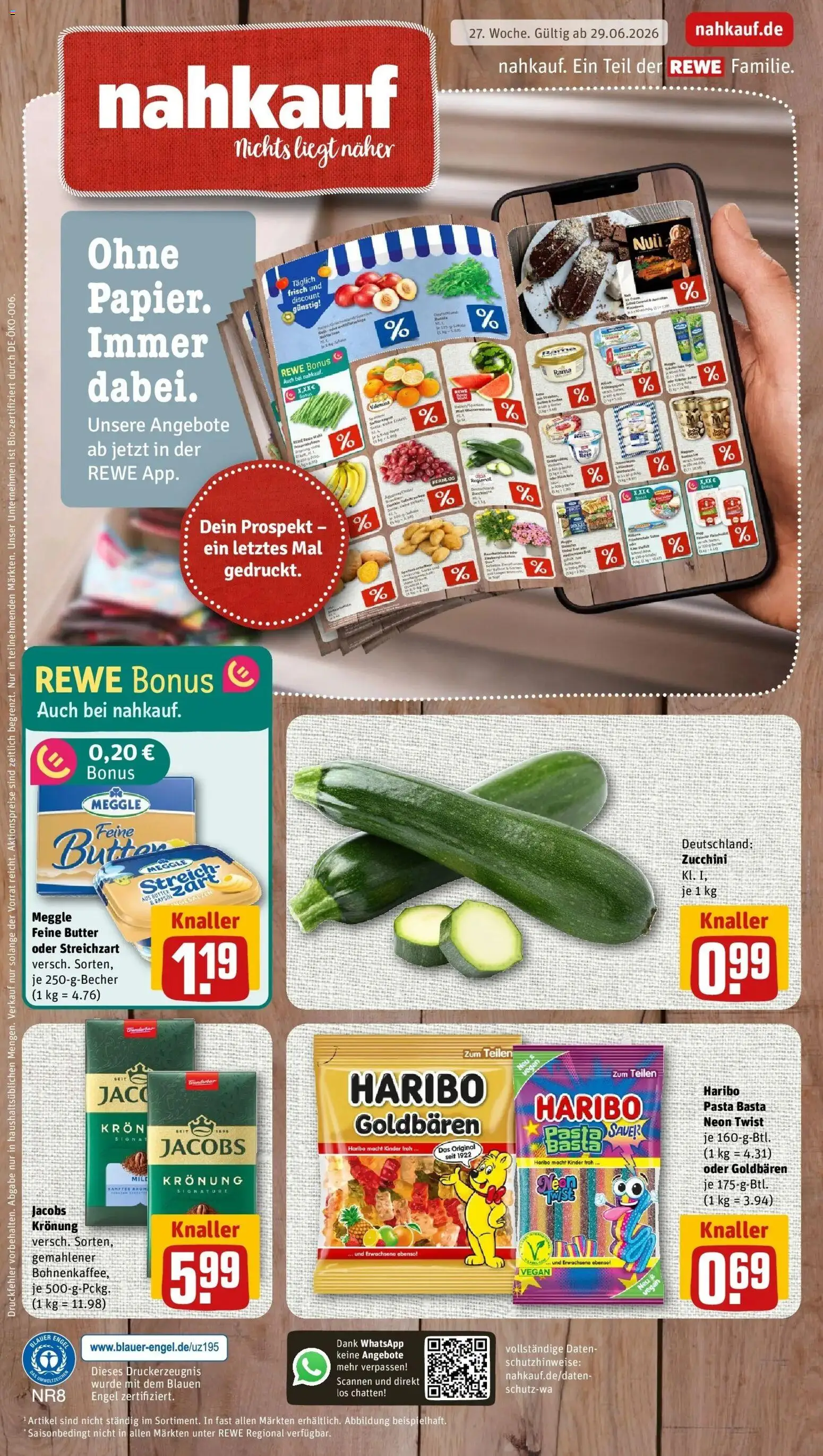 Vorschau von dem Prospekt des Geschäftes Rewe, gültig ab dem 29.06.2026
