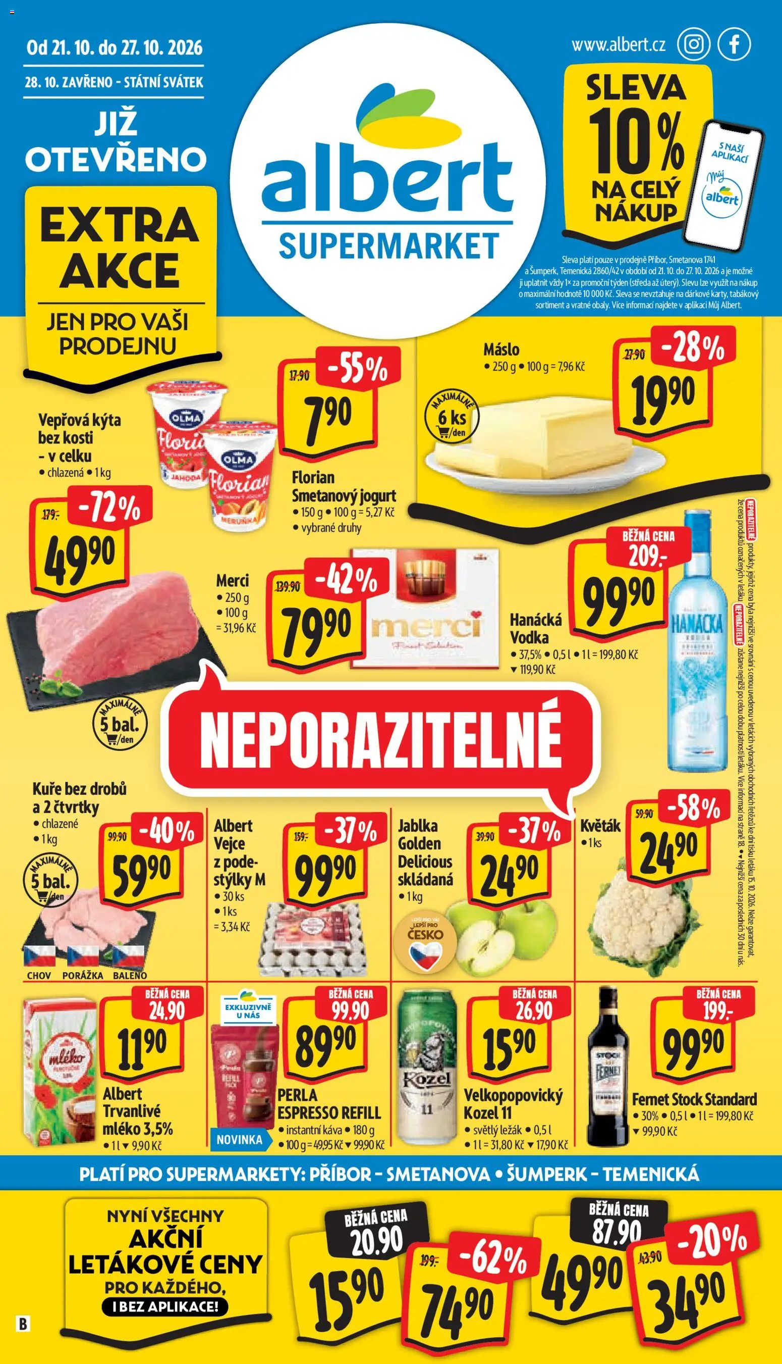 Náhled nabídky: Albert Albert leták - Supermarket Šumperk platný od 21.10.2026
