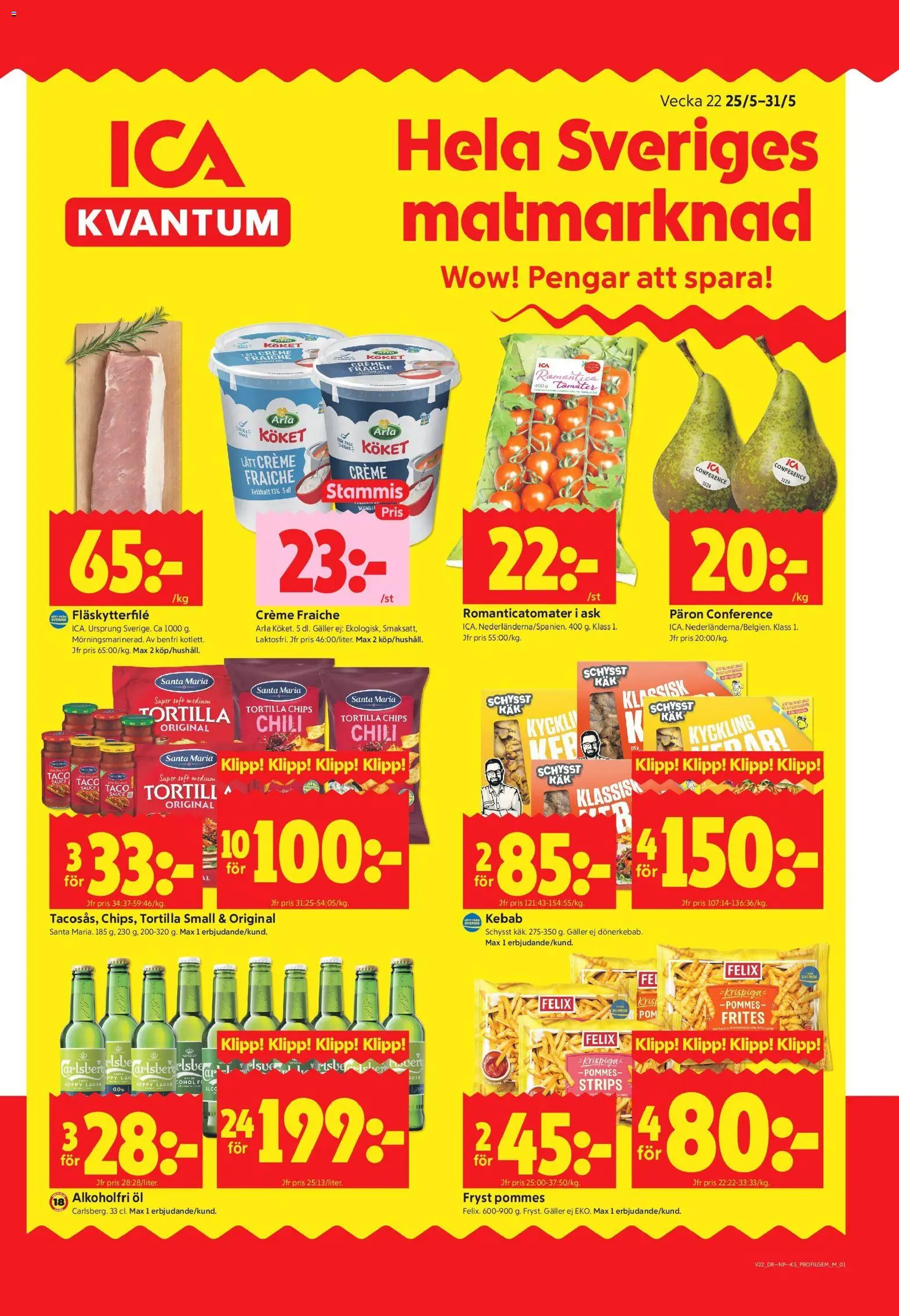 Förhandsgranska reklamblad Stockholm från butik ICA Kvantum gäller från 25/05/2026