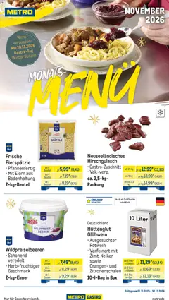 Vorschau von dem Prospekt des Geschäftes Metro, gültig ab dem 01.11.2026
