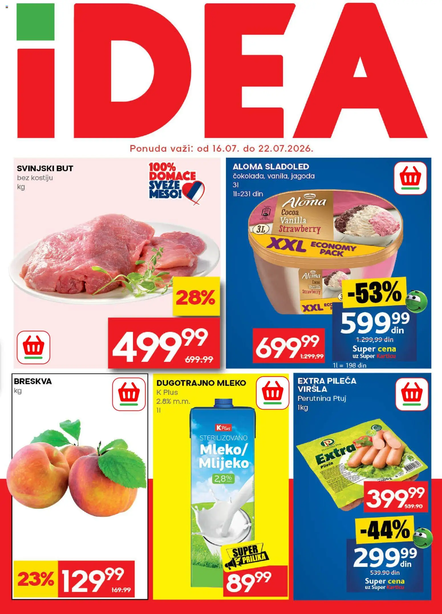 Pregled Idea kataloga - važi od 16.07.2026
