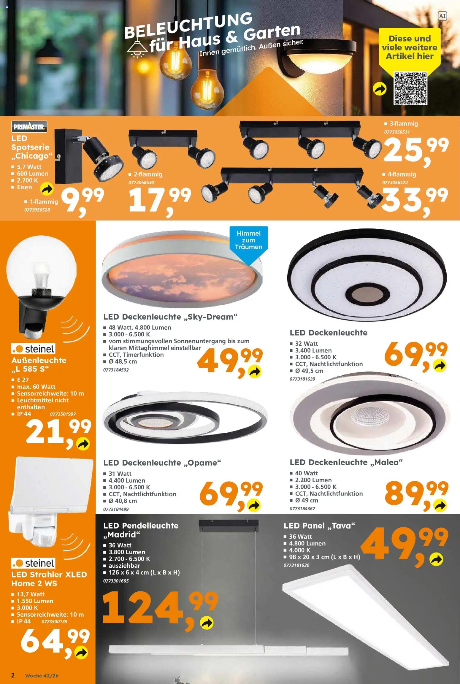 Vorschau von dem Prospekt des Geschäftes Globus Baumarkt, gültig ab dem 12.10.2026 - Außenleuchte
