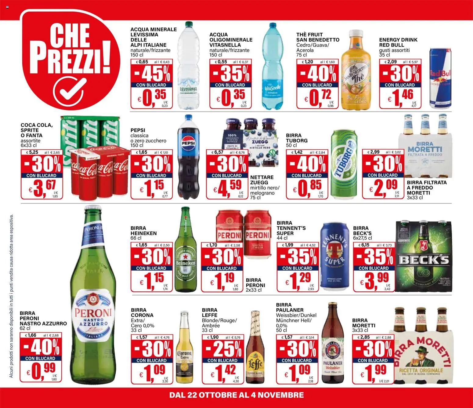 Anteprima dell'opuscolo Il Gigante volantino dal negozio Il Gigante valido da 22/10/2026 - Acqua, The, Birra, Melograno, Heineken, Tennent's, Pepsi, Birra Peroni