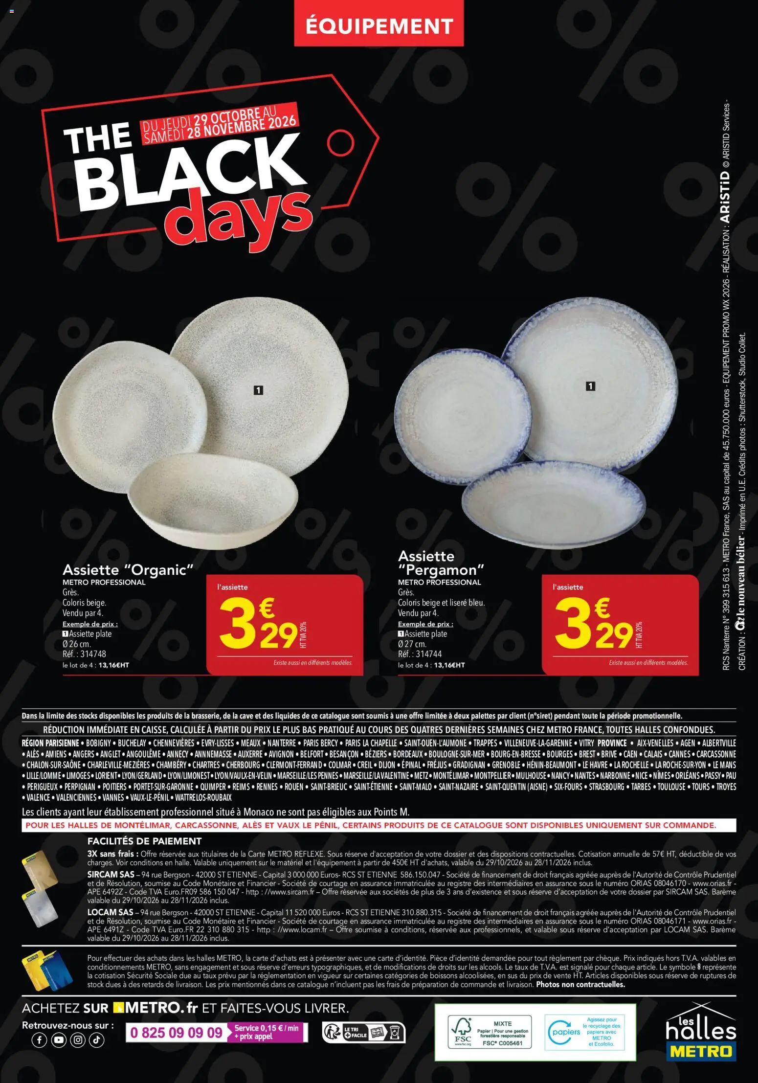 Prévisualisation de METRO Black Friday du magasin METRO formulaire valide 29/10/2026