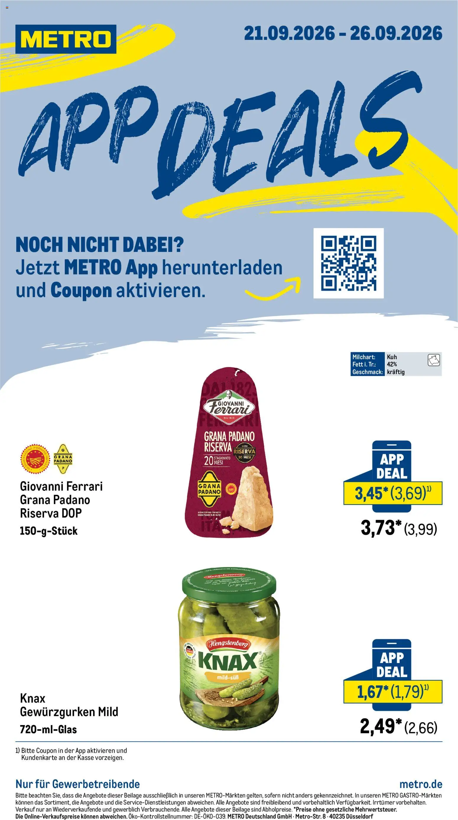 Vorschau von dem Prospekt des Geschäftes Metro, gültig ab dem 21.09.2026