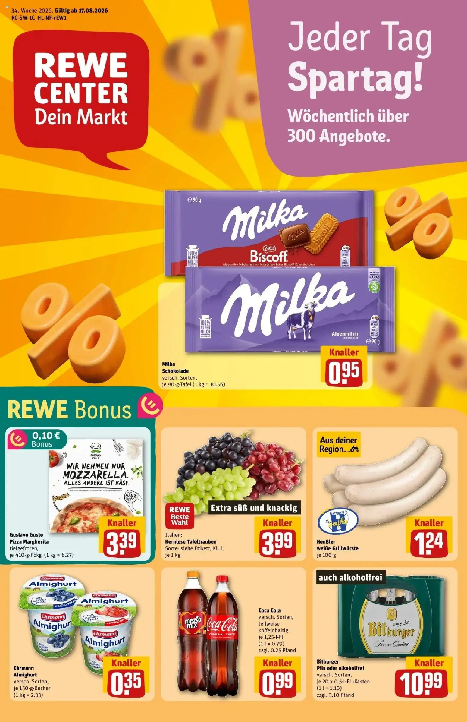 Vorschau von dem Prospekt des Geschäftes Rewe, gültig ab dem 17.08.2026
