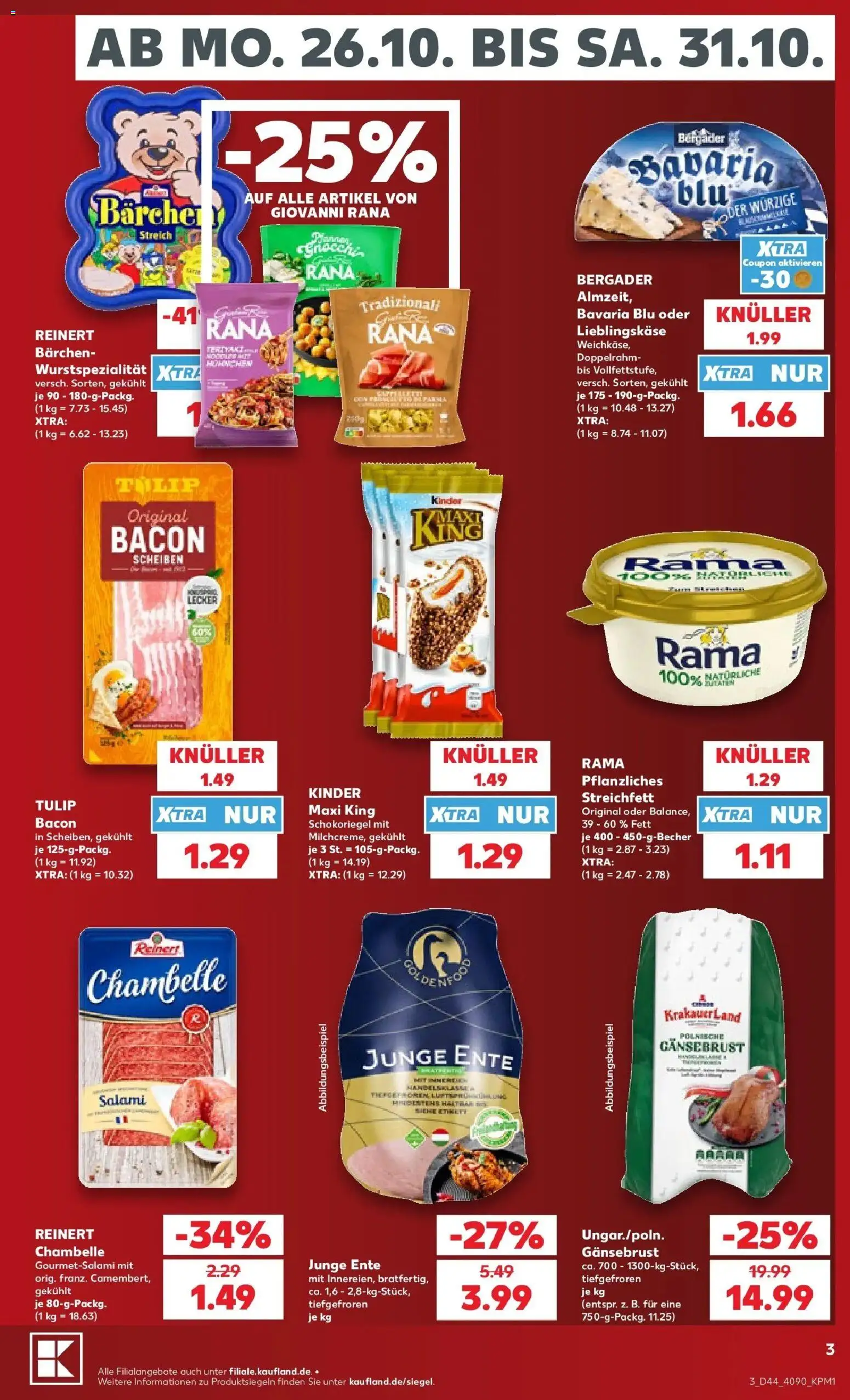 Vorschau von dem Prospekt des Geschäftes Kaufland, gültig ab dem 26.10.2026