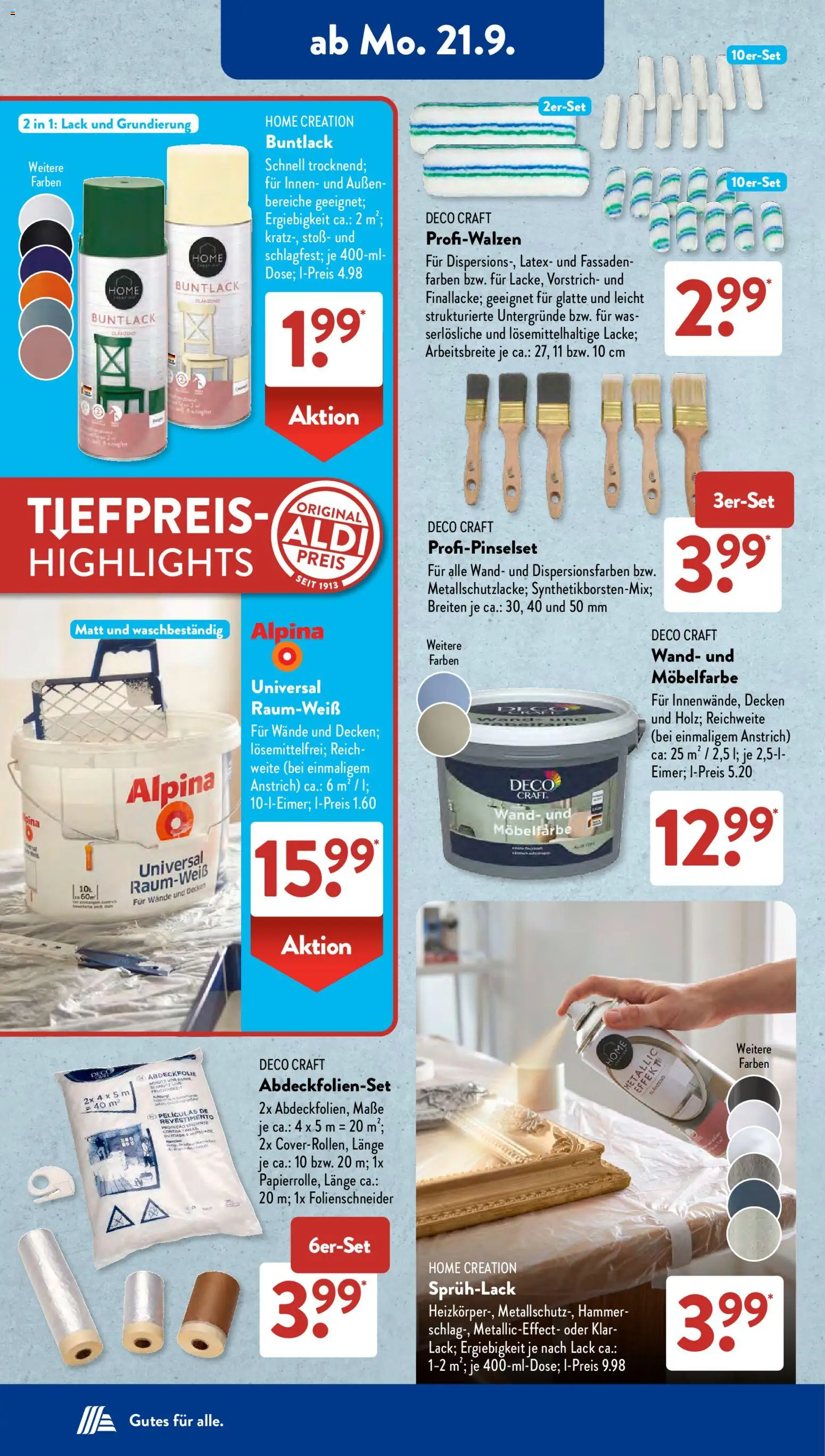 Vorschau von dem Prospekt des Geschäftes Aldi Süd, gültig ab dem 21.09.2026 - Blumen, Bekleidung, Orchidee, Sweatshirt, Up2fashion, Home creation