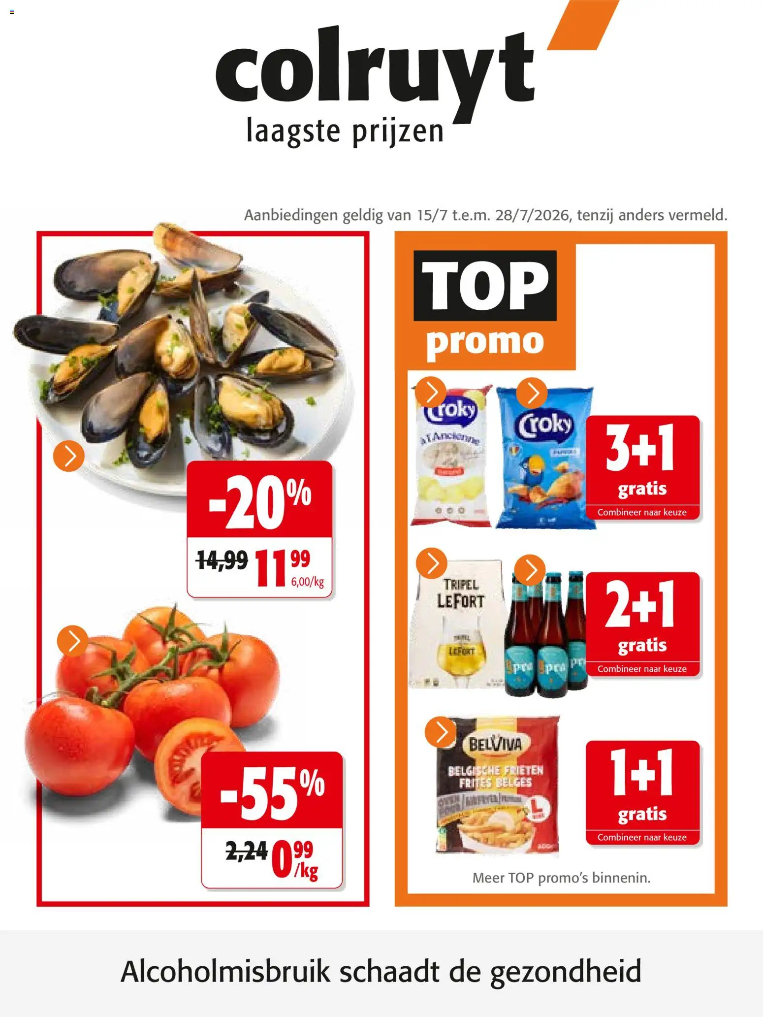 Voorbeeld van Colruyt Folder / Publicité van winkel Colruyt geldig vanaf 15/07/2026