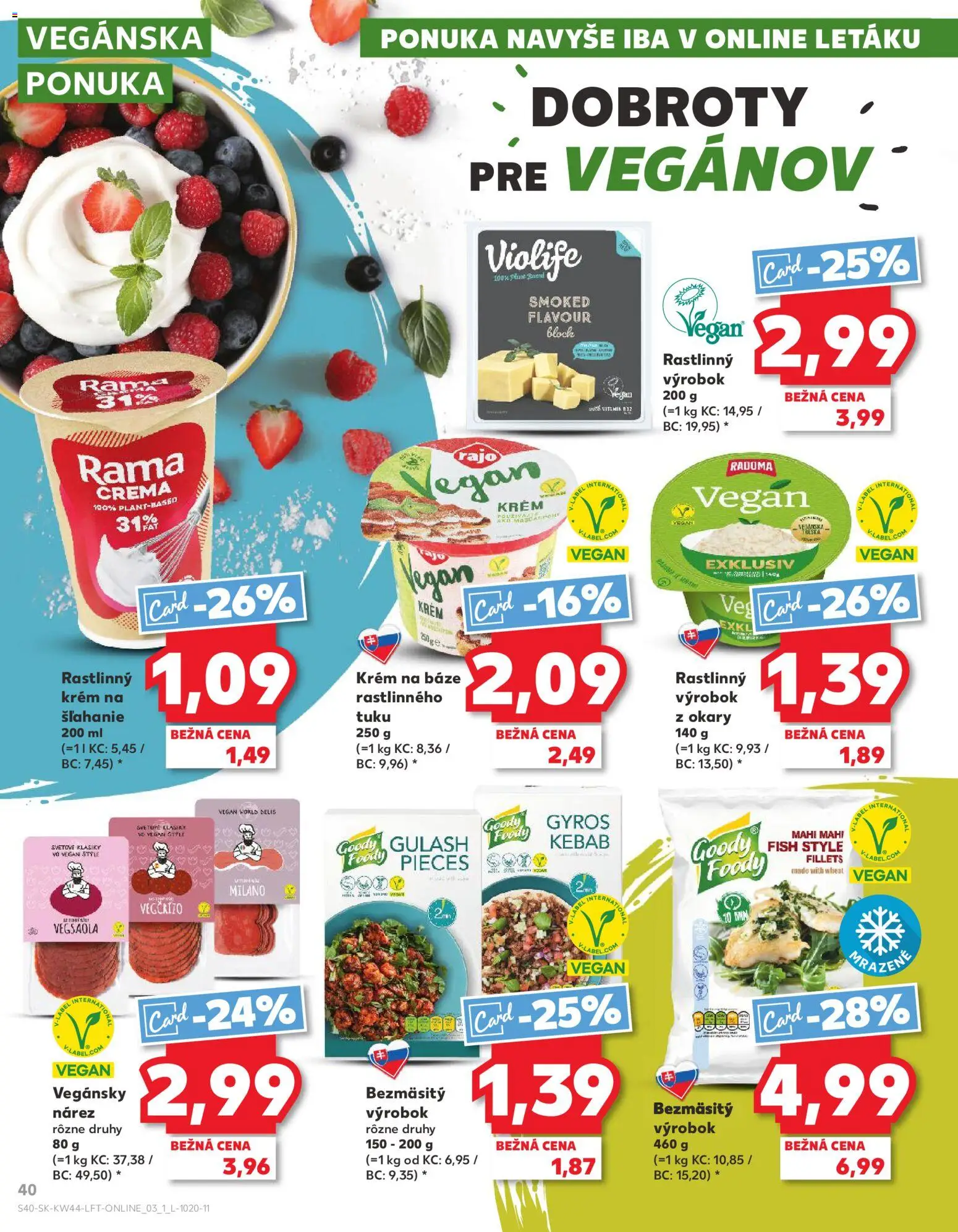 Náhľad Kaufland letáku platného od 30.10.2025 - Gyros, Treska, Rama, Krém