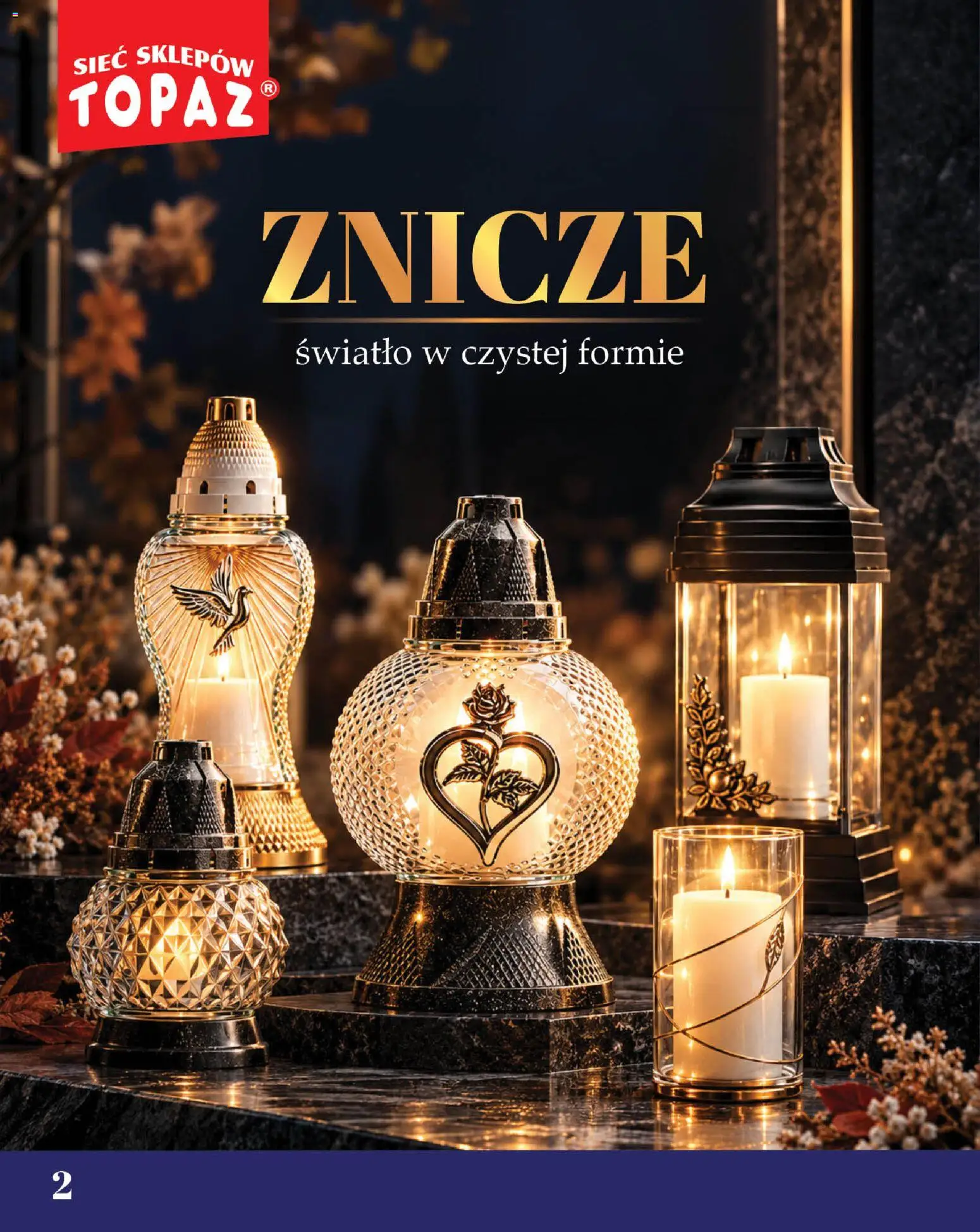Pogląd gazetki "Topaz gazetka - Znicze" ze sklepu Topaz ważnej od 09.10.2026 - Znicze