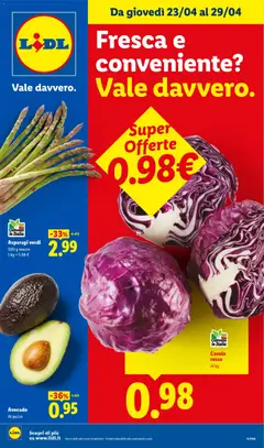 Anteprima dell'opuscolo Lidl volantino Fresca e conveniente dal negozio Lidl valido da 23/04/2026