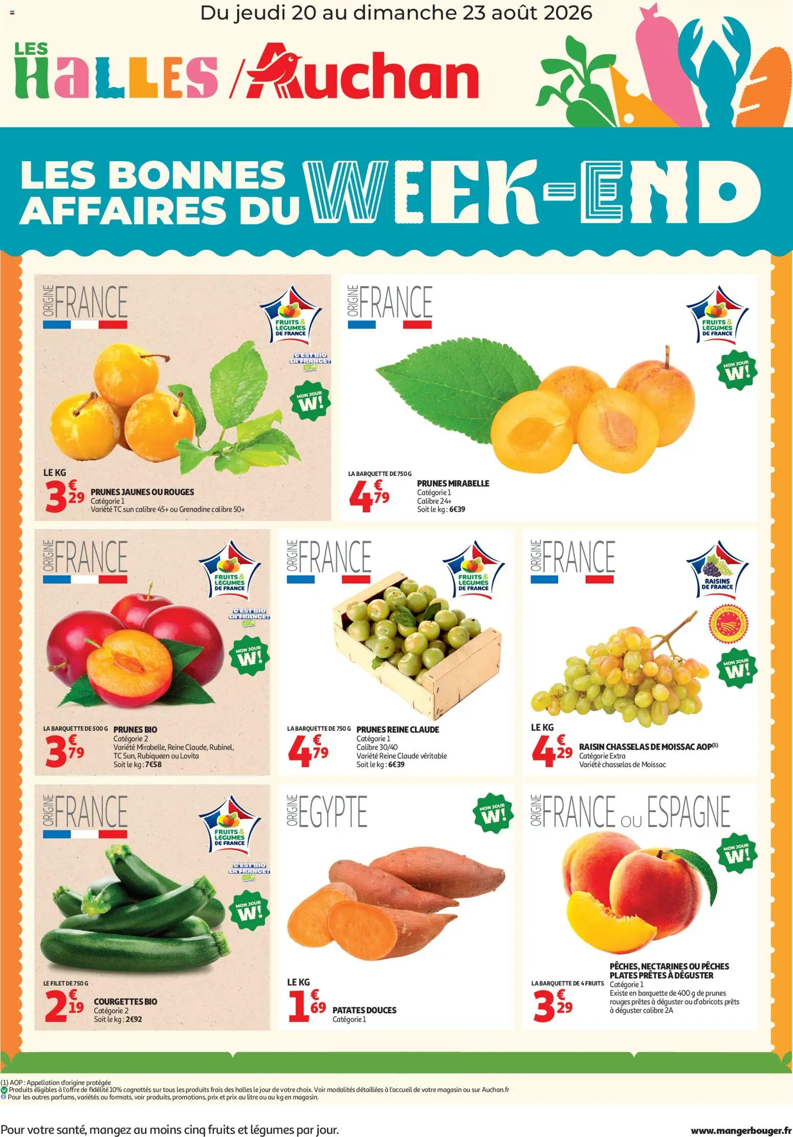 Voorbeeld van Auchan Bons plans du week end van winkel Auchan geldig vanaf 20/08/2026
