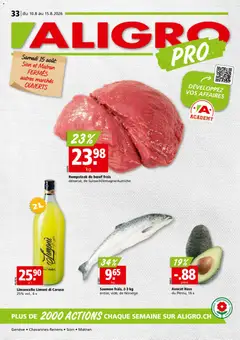 Vorschau des Merkblatts Aligro aktionen Chavannes, Matran, Genève, Sion vom Shop Aligro gültig von 10.08.2026 bis 15.08.2026