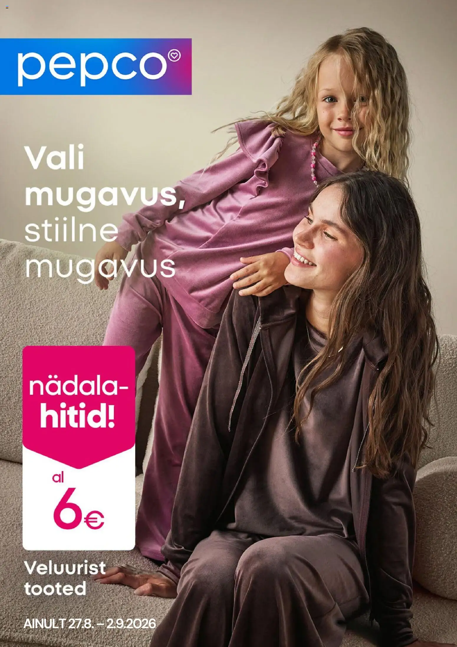 Pepco kliendilehe eelvaade alates 27.08.2026