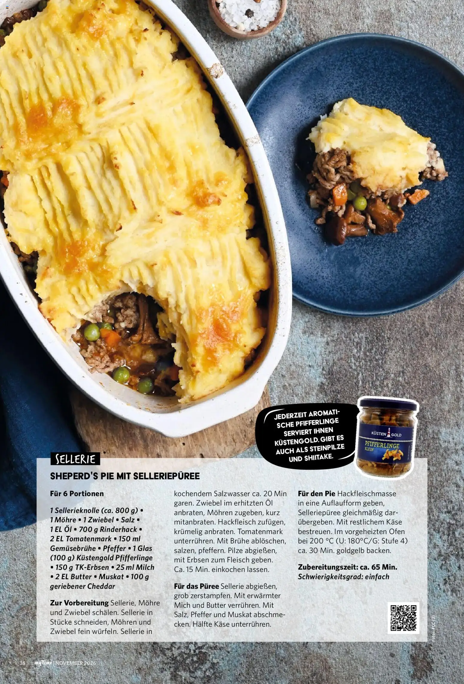 Vorschau von dem Prospekt des Geschäftes Famila Nordwest, gültig ab dem 01.11.2026 - Butter, Öl, Pfifferlinge, Fleisch, Ofen, Erbsen, Brühe, Mohren