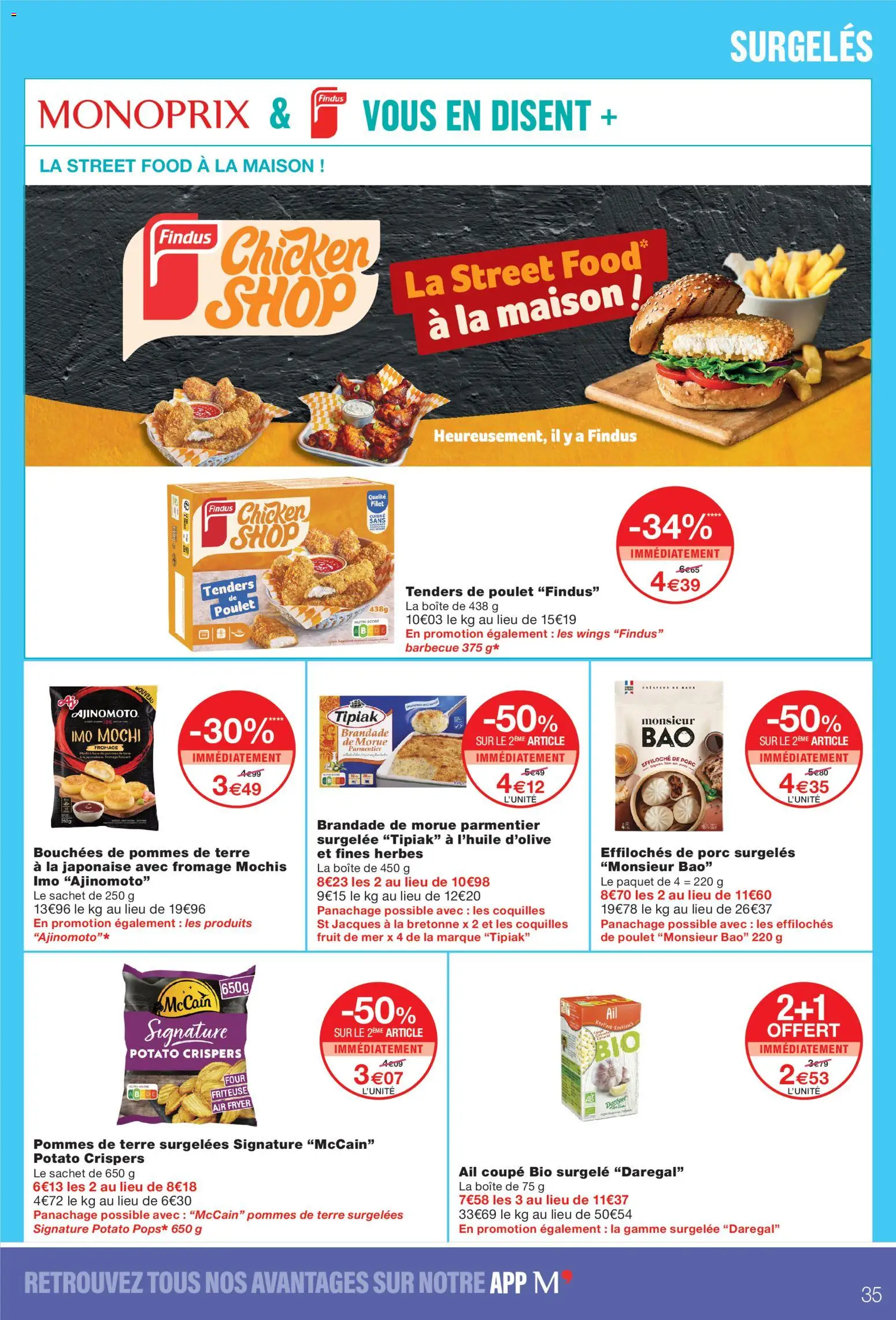 Prévisualisation de Monoprix catalogue du magasin Monoprix formulaire valide 08/09/2026 - Fromage, Poulet, Four, Mochis, Mochi, Friteuse, Ail, Effiloché de porc