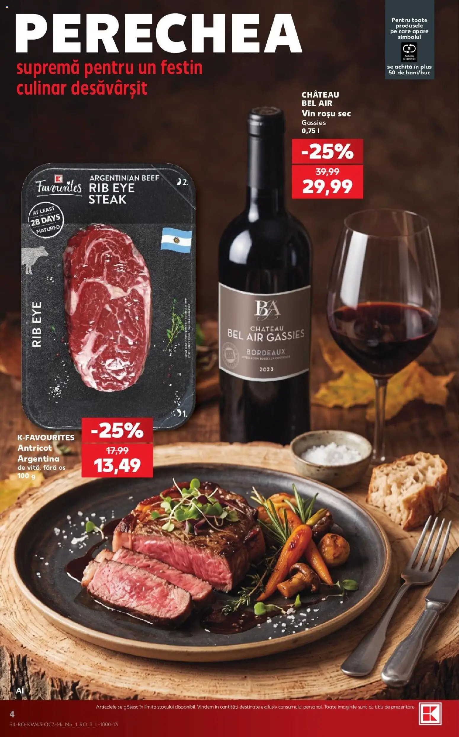 Kaufland RO - Kaufland RO akciós újság megtekintése, amely érvényes 2026.10.21.-től - Steak
