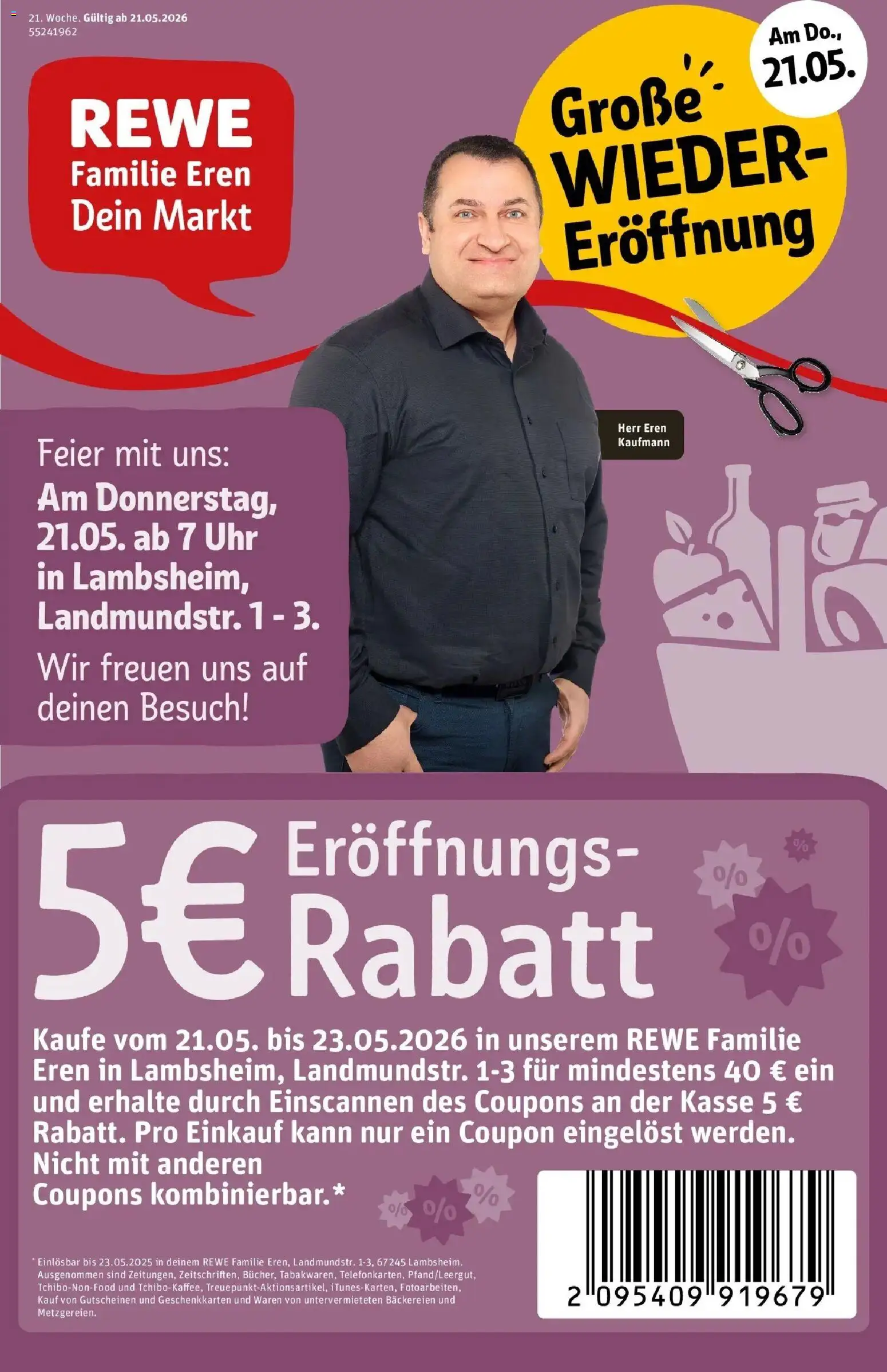 Vorschau von dem Prospekt des Geschäftes Rewe, gültig ab dem 17.05.2026