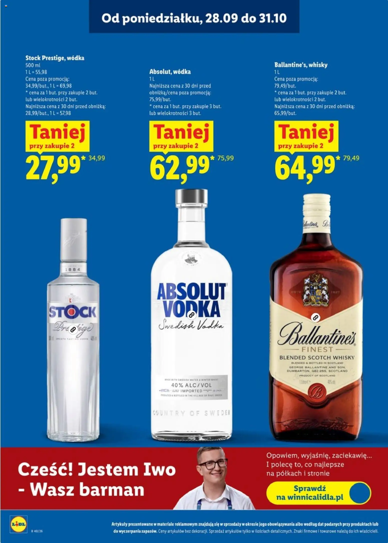 Pogląd gazetki "Lidl Katalog alkoholi mocnych" ze sklepu Lidl ważnej od 28.09.2026 - Wódka, Żubrówka, Vodka
