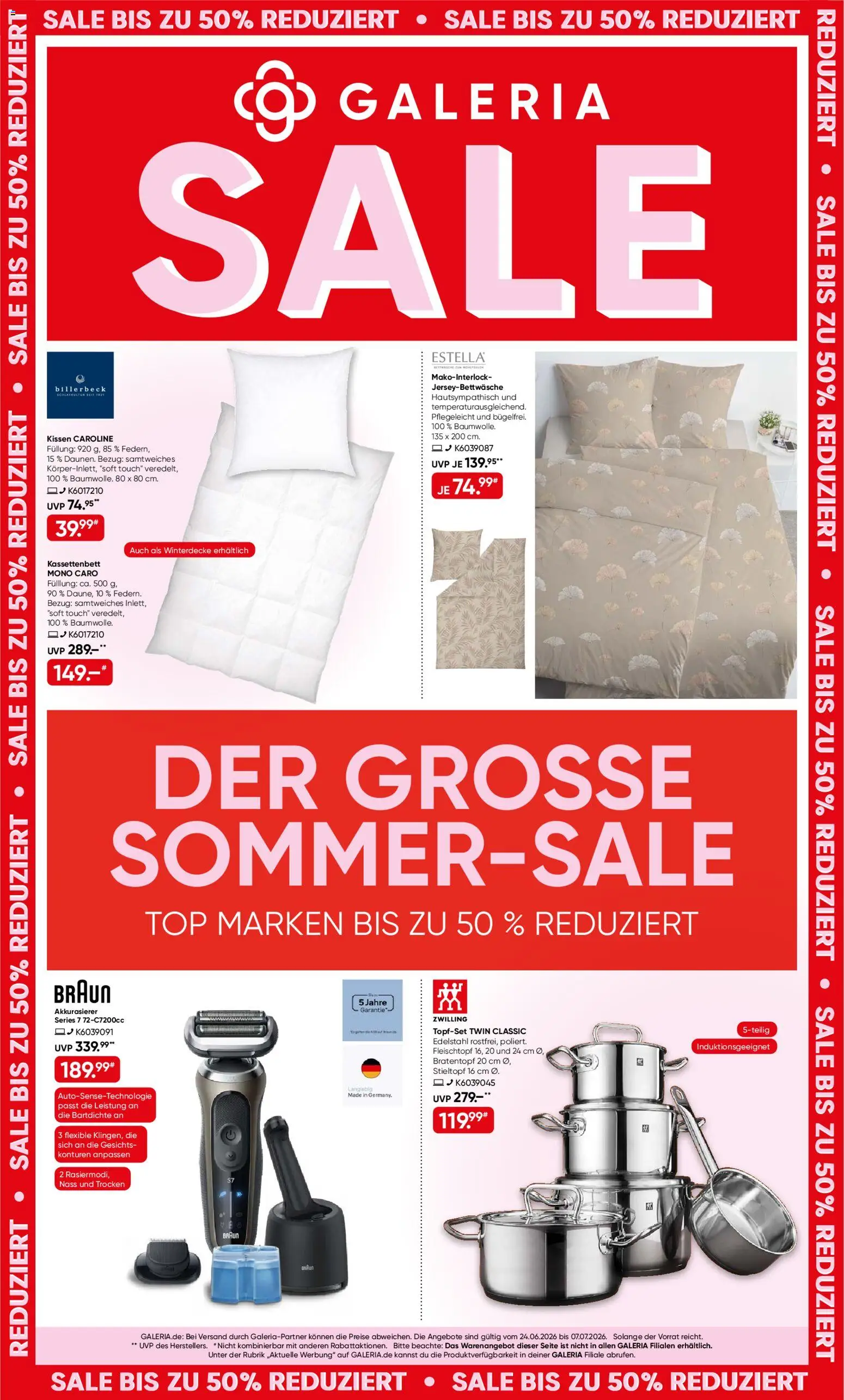 Vorschau von dem Prospekt des Geschäftes Galeria Karstadt Kaufhof, gültig ab dem 24.06.2026