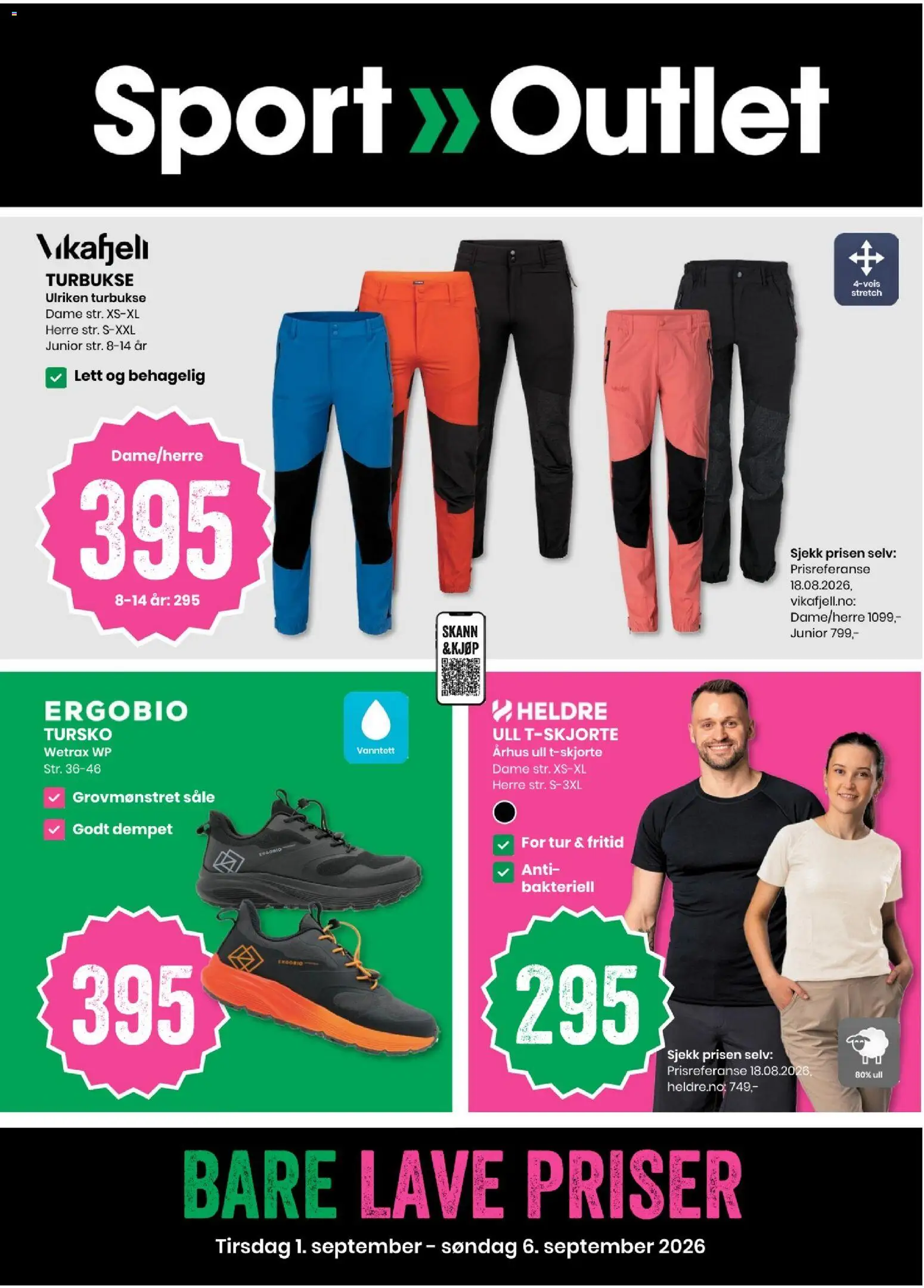 Forhåndsvis Sport Outlet kundeavis fra butikk Sport Outlet gyldig fra 01/09/2026