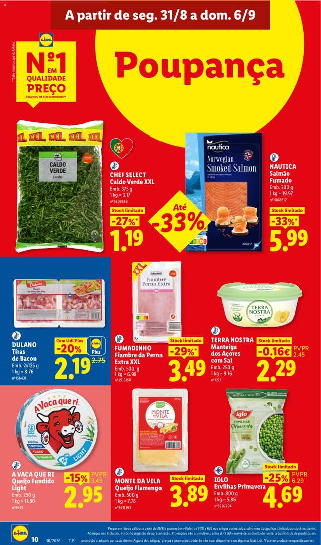 Novo folheto Lidl a partir de 31/08
