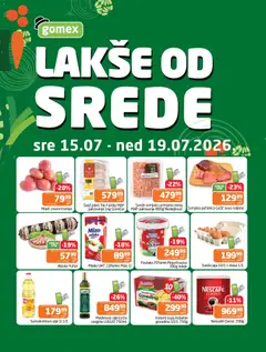 Pregled Gomex kataloga - važi od 15.07.2026