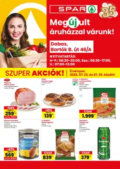 Spar - Spar Dabas üzlet megújulás megtekintése, amely érvényes 2026.07.23.-től
