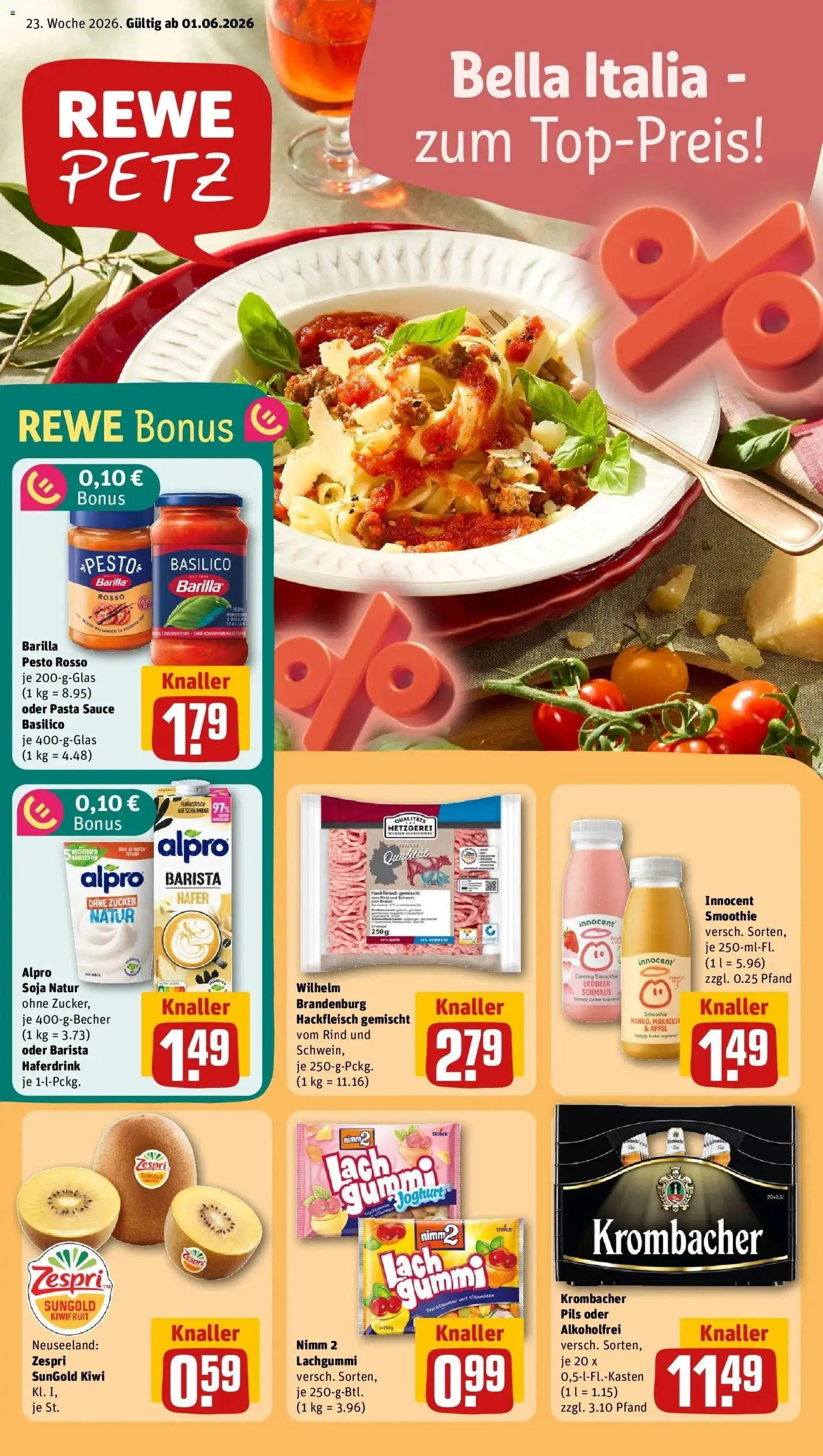 Vorschau von dem Prospekt des Geschäftes Rewe, gültig ab dem 01.06.2026