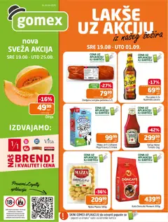 Pregled Gomex kataloga - važi od 19.08.2026