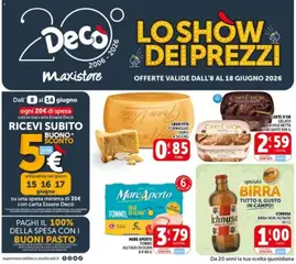 Anteprima dell'opuscolo Decò volantino MaxiStore Vitulazio dal negozio Decò valido da 08/06/2026