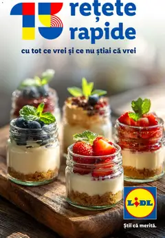Previzualizarea de cataloage: Lidl Lidl Catalog 15 rețete rapide valabil de la 07.09.2026