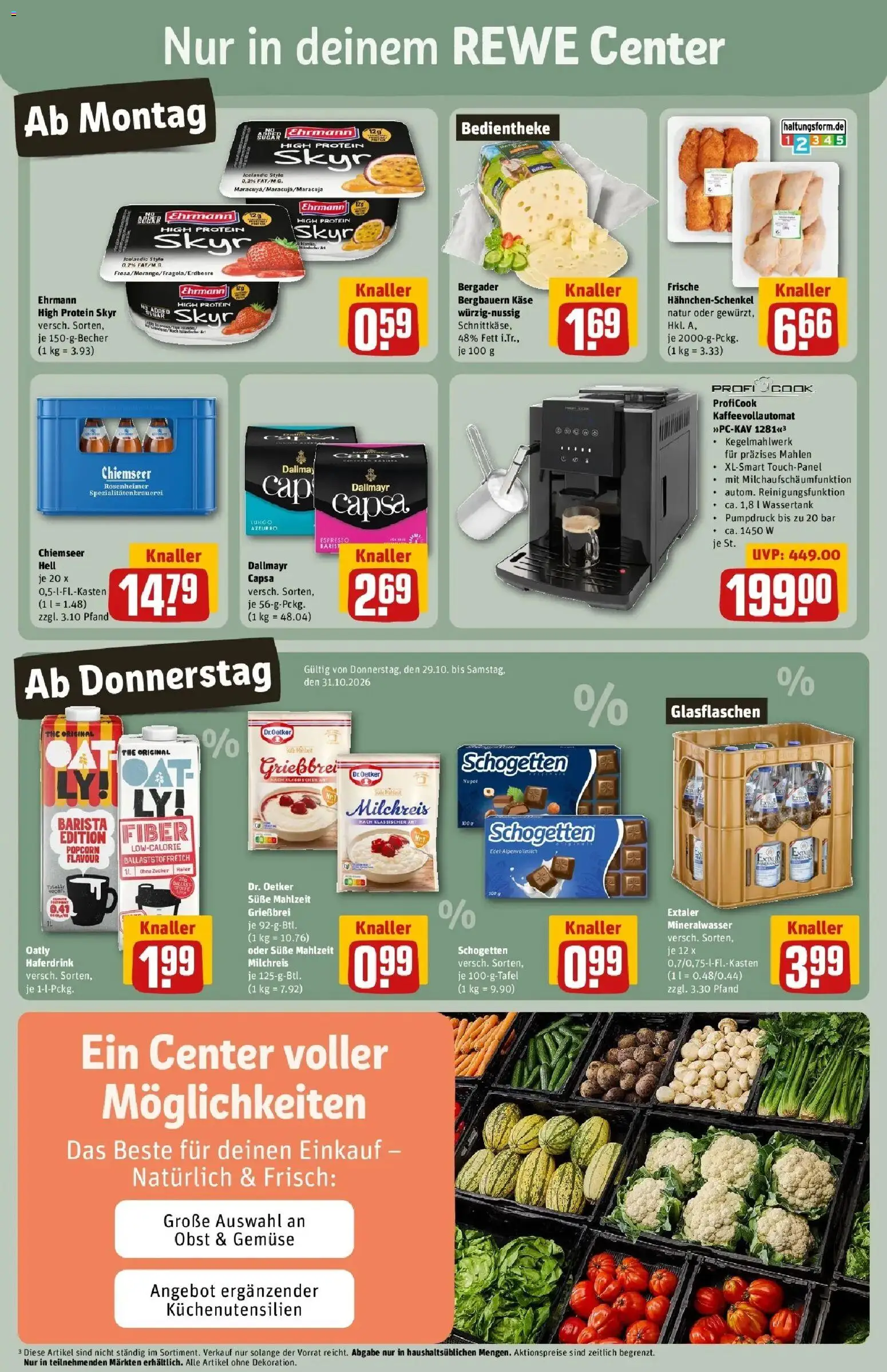 Vorschau von dem Prospekt des Geschäftes Rewe, gültig ab dem 26.10.2026