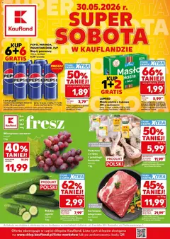 Pogląd gazetki "Kaufland gazetka - Super Sobota" ze sklepu Kaufland ważnej od 30.05.2026