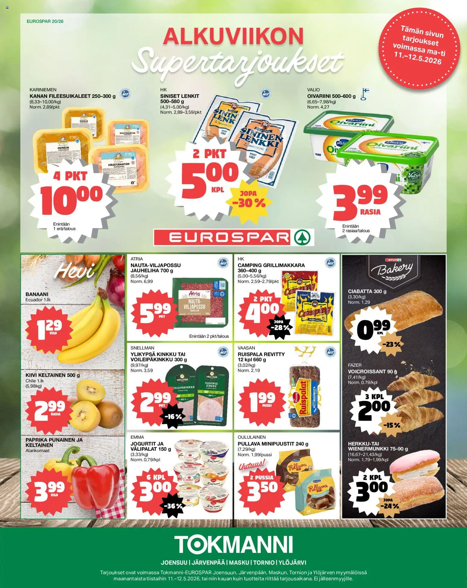 Kaupan Tokmanni Tokmanni - EUROSPAR esikatselu, voimassa 11/05/2026