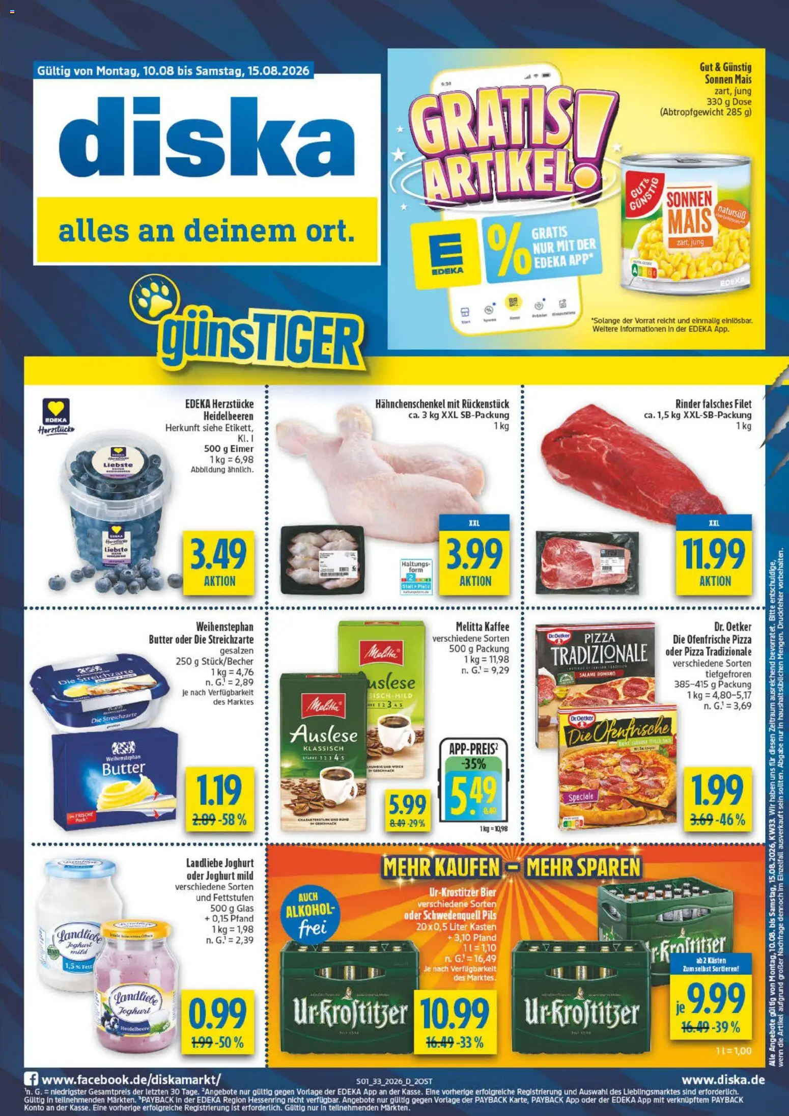 Vorschau von dem Prospekt des Geschäftes Diska, gültig ab dem 10.08.2026