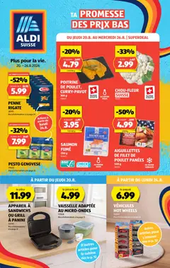 Vorschau des Merkblatts Aldi aktionen FR vom Shop Aldi gültig von 20.08.2026 bis 26.08.2026