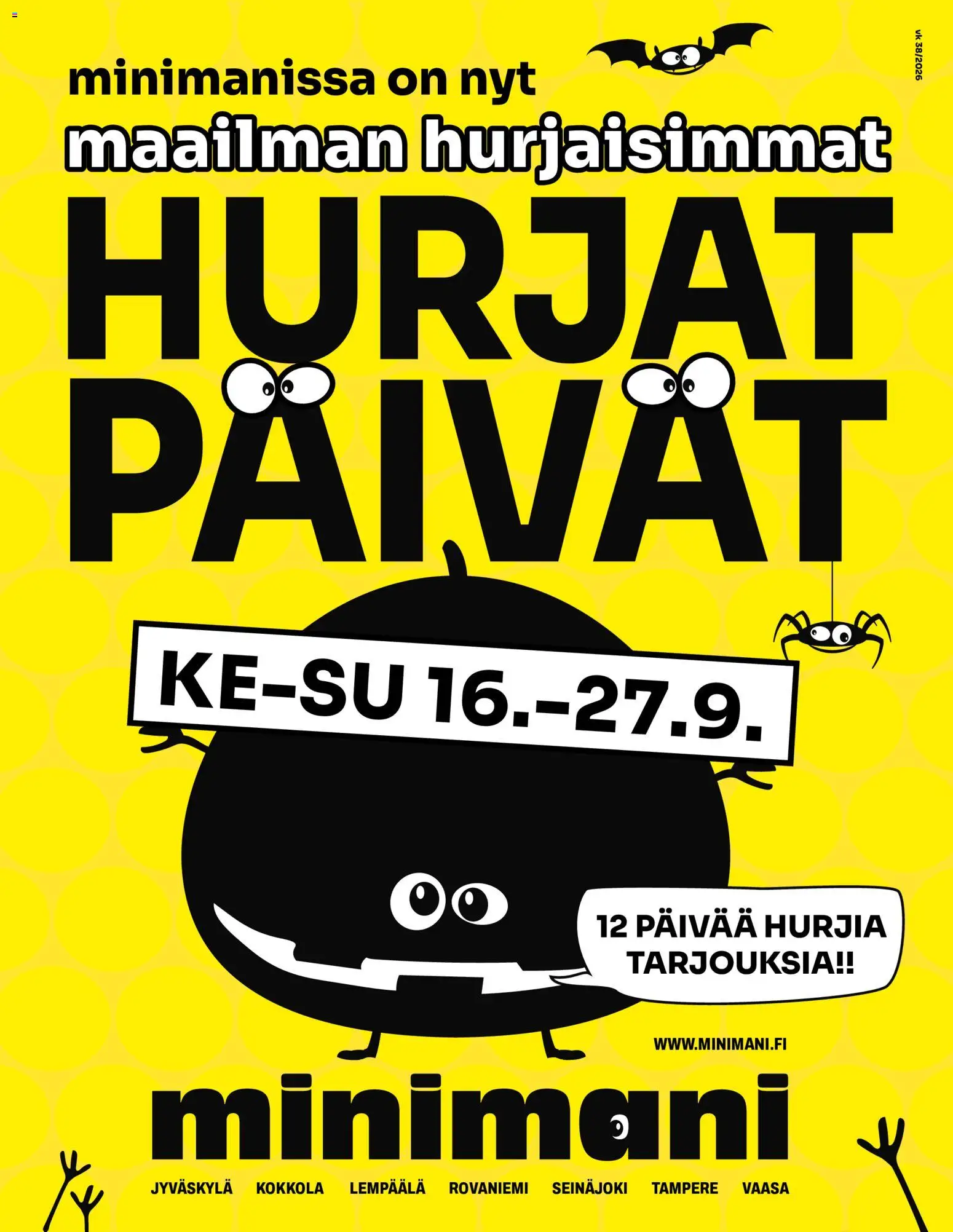 Kaupan Minimani Minimani lehti-ilmoitukset ja mainoslehti esikatselu, voimassa 16/09/2026