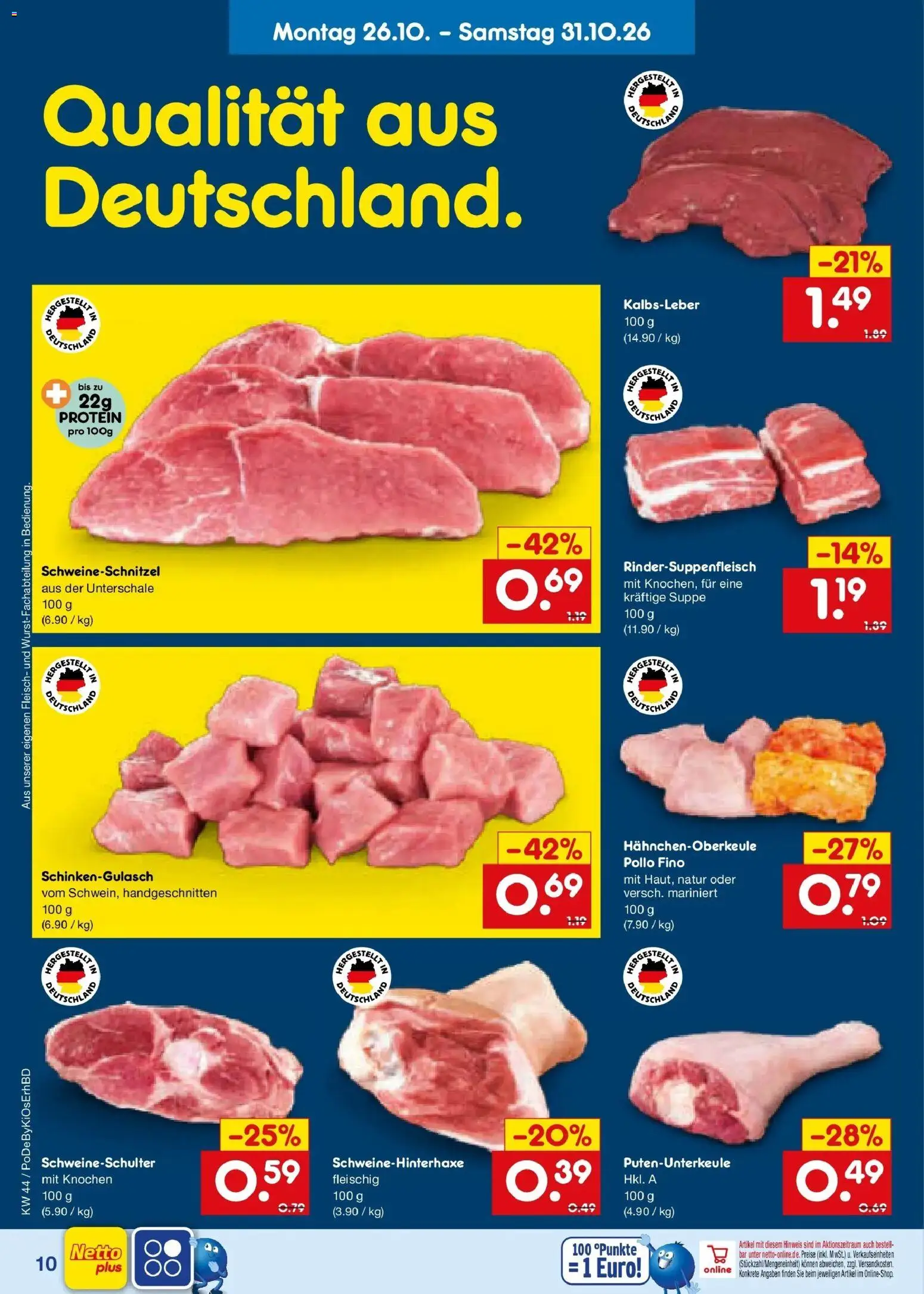 Vorschau von dem Prospekt des Geschäftes Netto Marken-Discount, gültig ab dem 26.10.2026