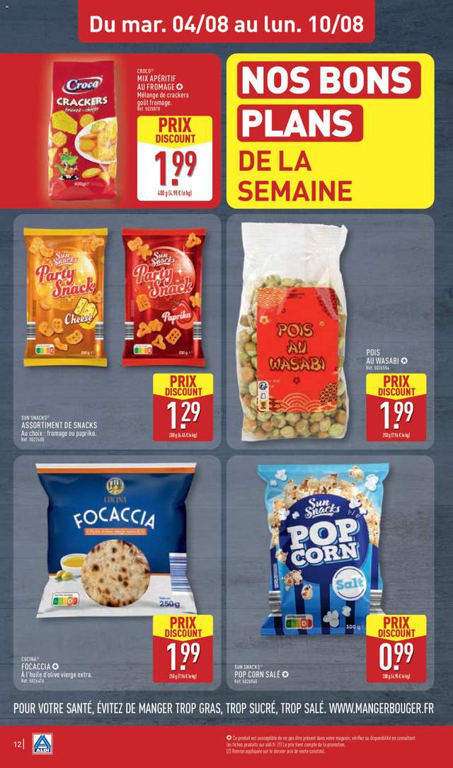Nouveau catalogue Aldi à partir du 04/08