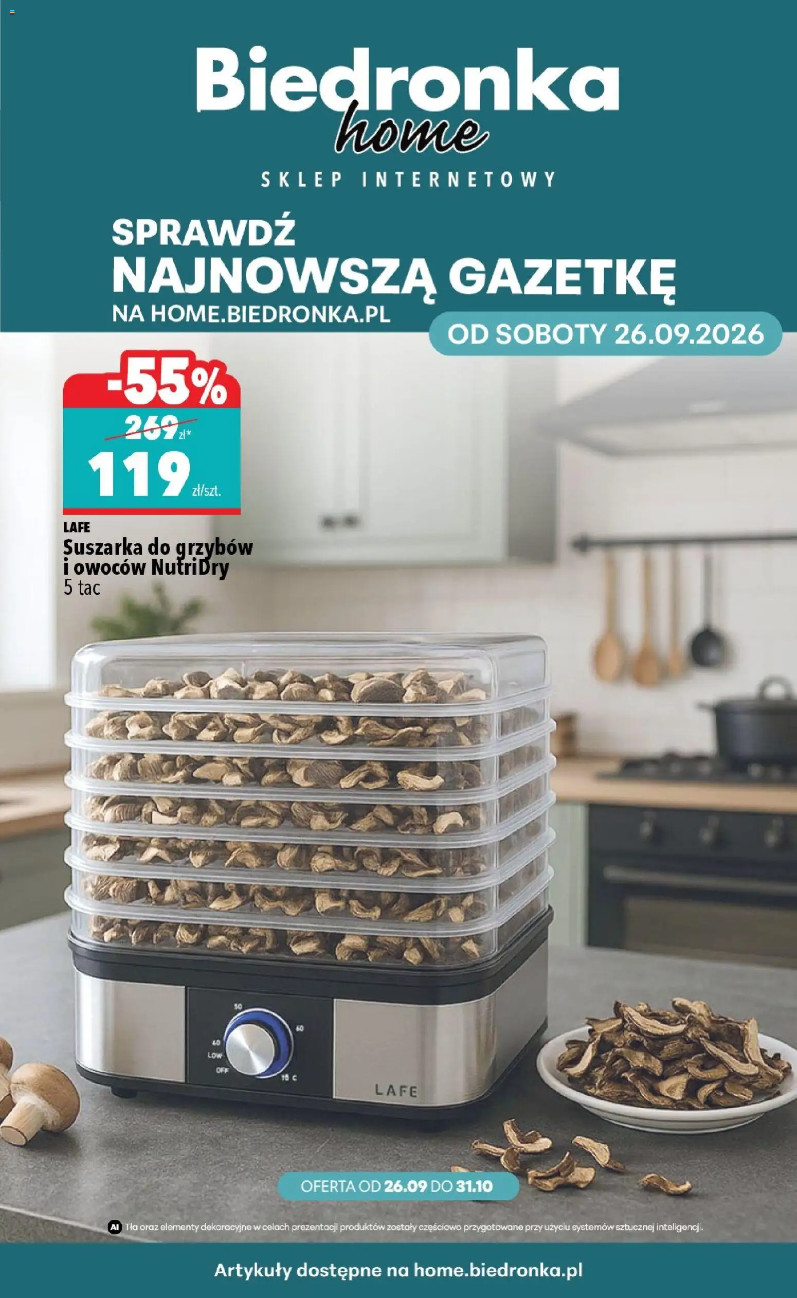 Pogląd gazetki "Biedronka gazetka - Home" ze sklepu Biedronka ważnej od 26.09.2026