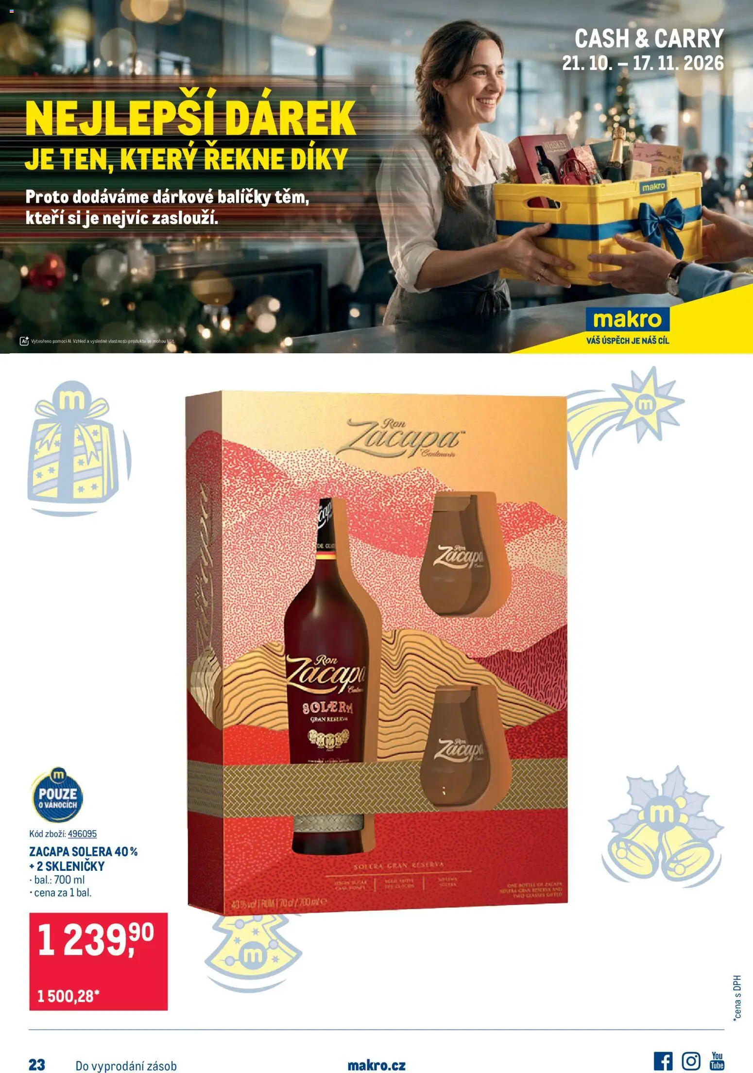 Náhled nabídky: Makro Makro leták - Dárkové balíčky platný od 21.10.2026 - Rum, Zacapa, Skleničky