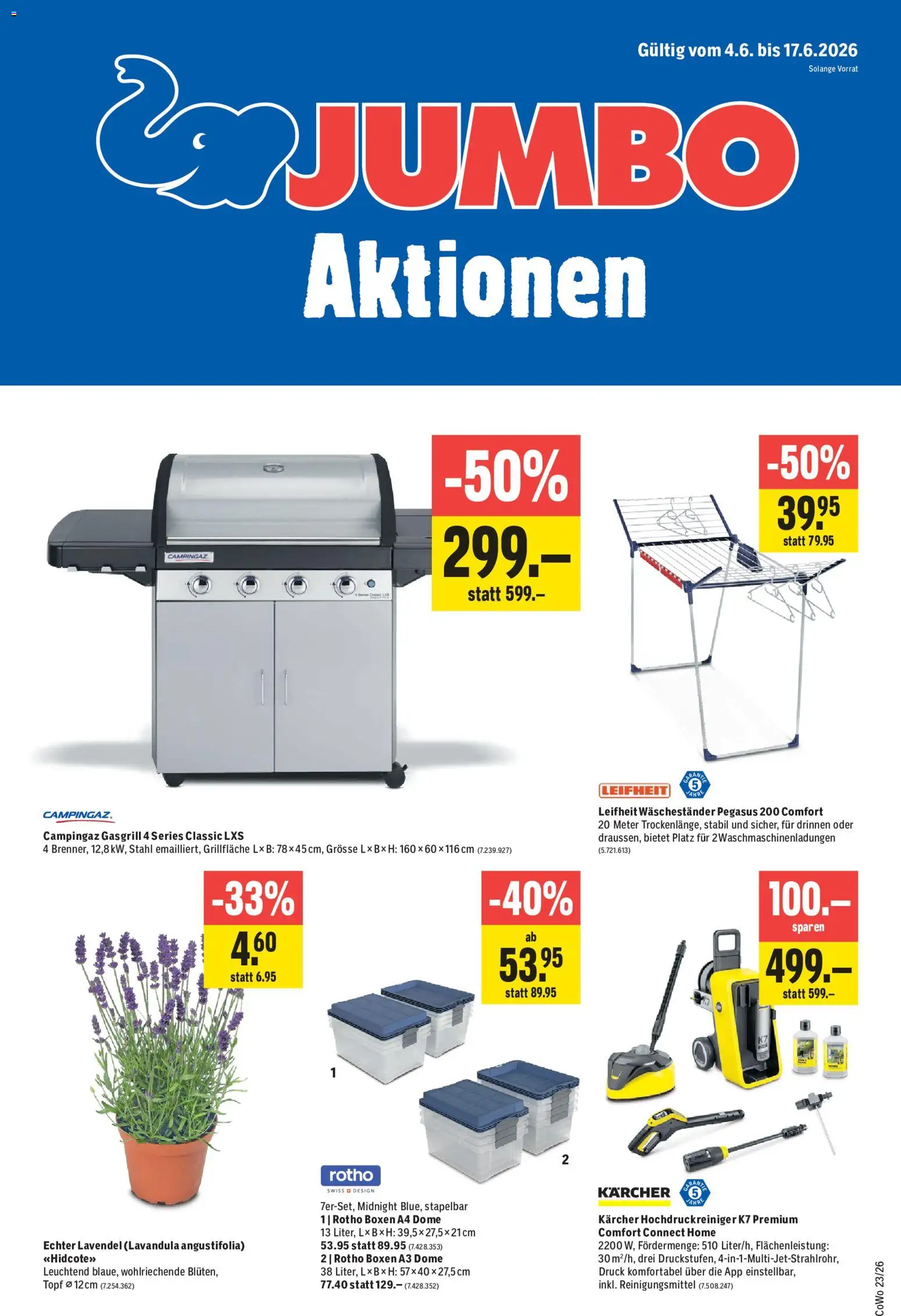 Vorschau des Merkblatts Jumbo aktionen vom Shop Jumbo gültig von 04.06.2026 bis 17.06.2026 - Reinigungsmittel