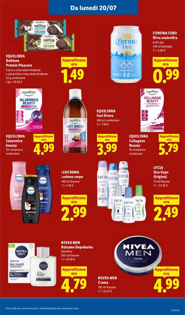 Nuovo volantino Lidl dal 16/07